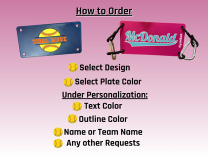 KyckBak - Softball Designs - Customizable Fence Foot Rest