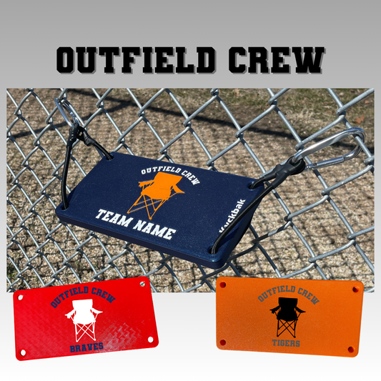 KyckBak - Outfield Crew - Customizable Fence Foot Rest, Softball foot rest, Baseball foot rest, Foot Fence Rest.