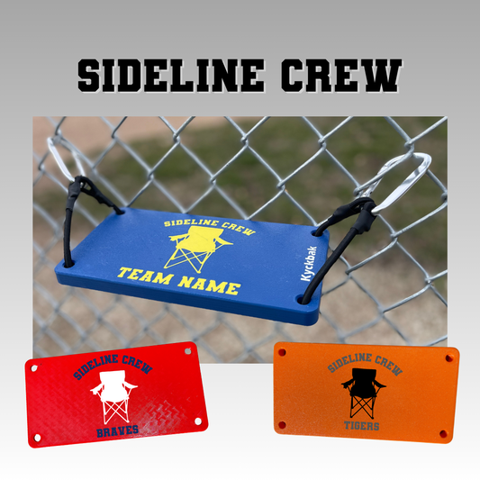 KyckBak - Sideline Crew - Customizable Fence Foot Rest, Softball foot rest, Baseball foot rest, Foot Fence Rest.