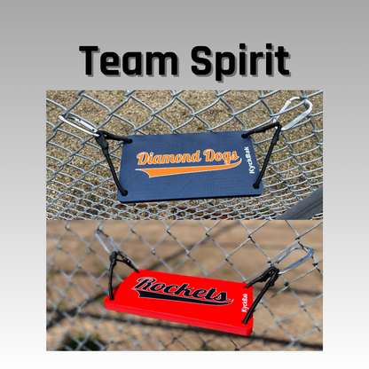 KyckBak - Customizable Fence Foot Rest, Softball foot rest, Baseball foot rest, Foot Fence Rest.