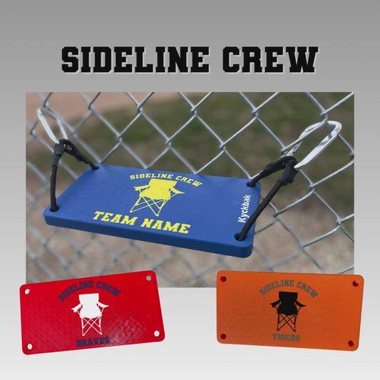 KyckBak - Sideline Crew - Customizable Fence Foot Rest, Softball foot rest, Baseball foot rest, Foot Fence Rest.