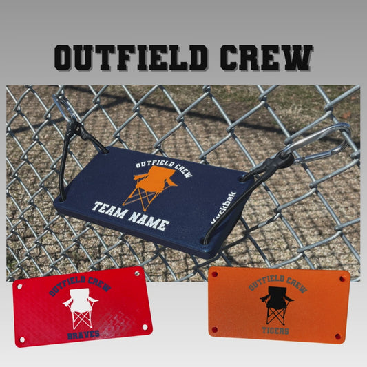 KyckBak - Outfield Crew - Customizable Fence Foot Rest, Softball foot rest, Baseball foot rest, Foot Fence Rest.